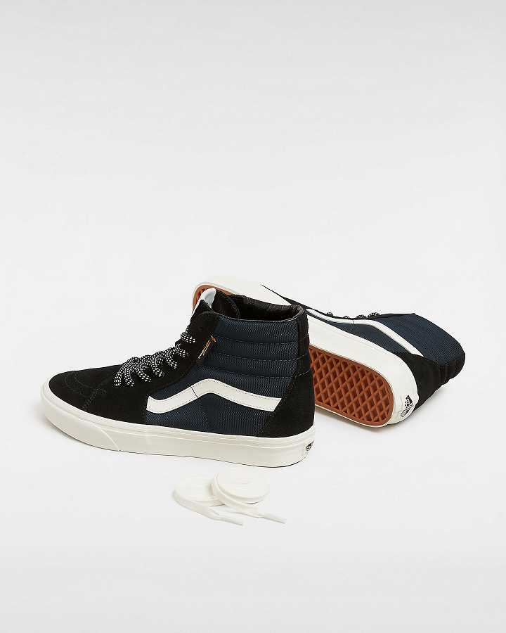 Blue Vans Colour Theory Sk8-Hi Women Skate Shoes | VN3890627