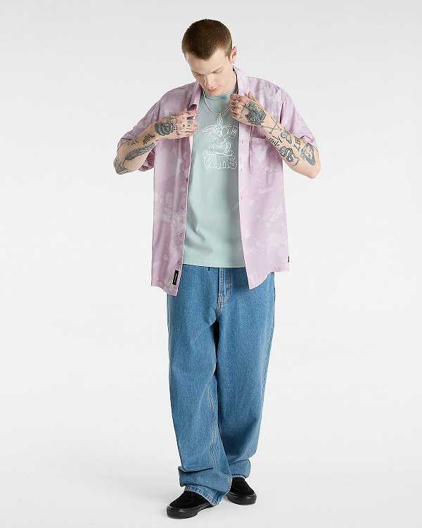 Blue Vans Crazy Eddy Men T Shirts | VN3207681