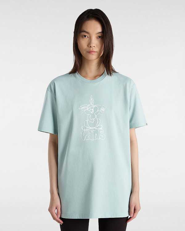 Blue Vans Crazy Eddy Women T Shirts | VN2496380
