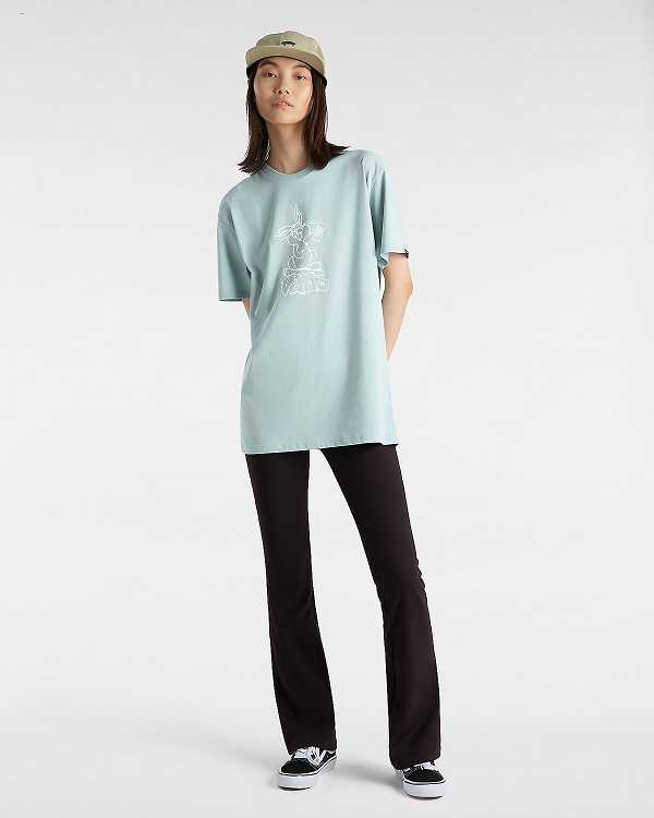 Blue Vans Crazy Eddy Women T Shirts | VN2496380