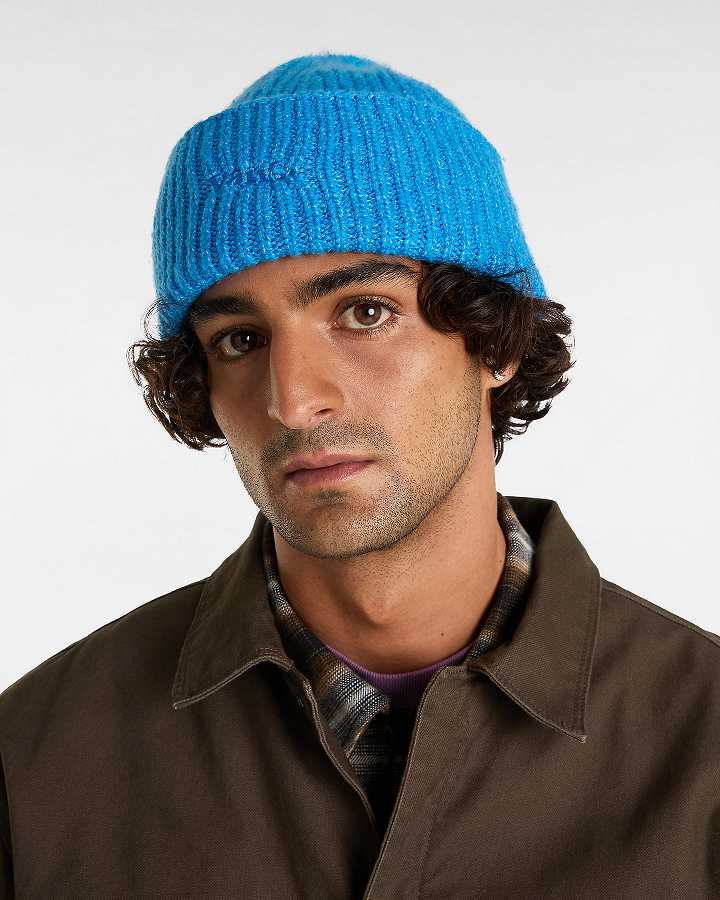 Blue Vans Densmore Wide Cuff Unisex Beanie | VN1964732
