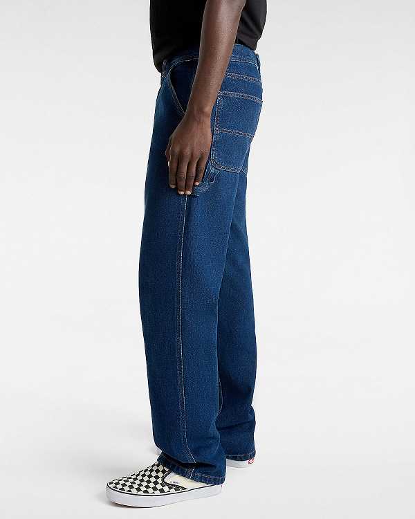 Blue Vans Drill Chore Relaxed Carpenter Women Pants | VN4958236