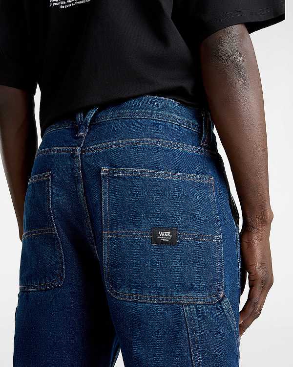 Blue Vans Drill Chore Relaxed Carpenter Women Pants | VN4958236