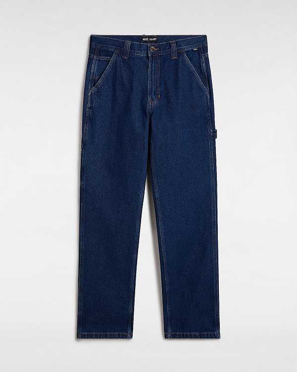 Blue Vans Drill Chore Relaxed Carpenter Women Pants | VN4958236