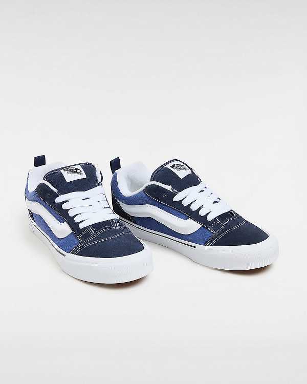 Blue Vans Knu Skool Men Skate Shoes | VN0789142