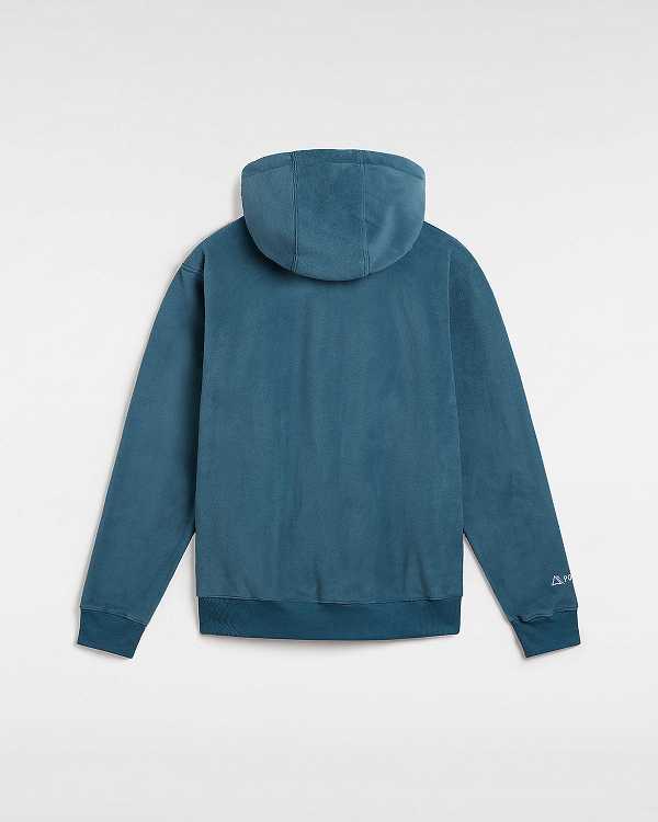 Blue Vans MTE Polartec Men Hoodie | VN4130675