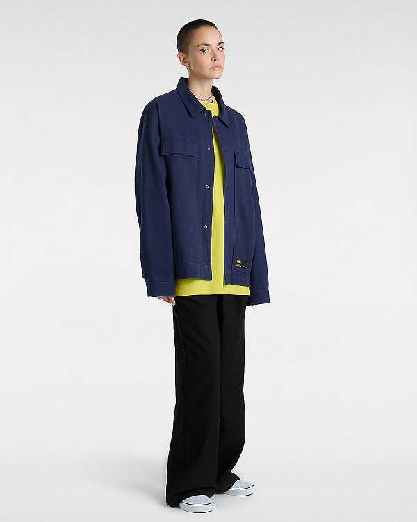 Blue Vans Mcavoy Station Women Jacket | VN8472195