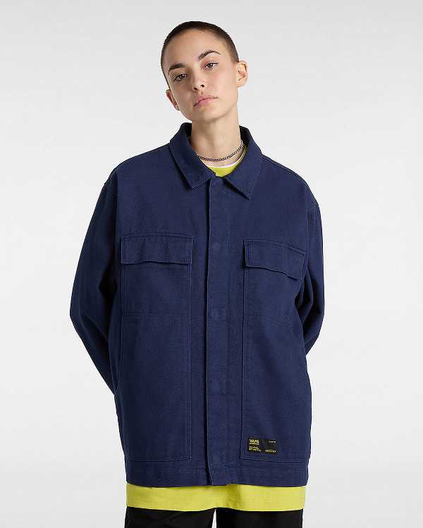 Blue Vans Mcavoy Station Women Jacket | VN8472195