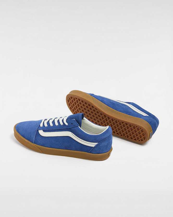 Blue Vans Old Skool Lowpro Men Sneakers | VN6031849
