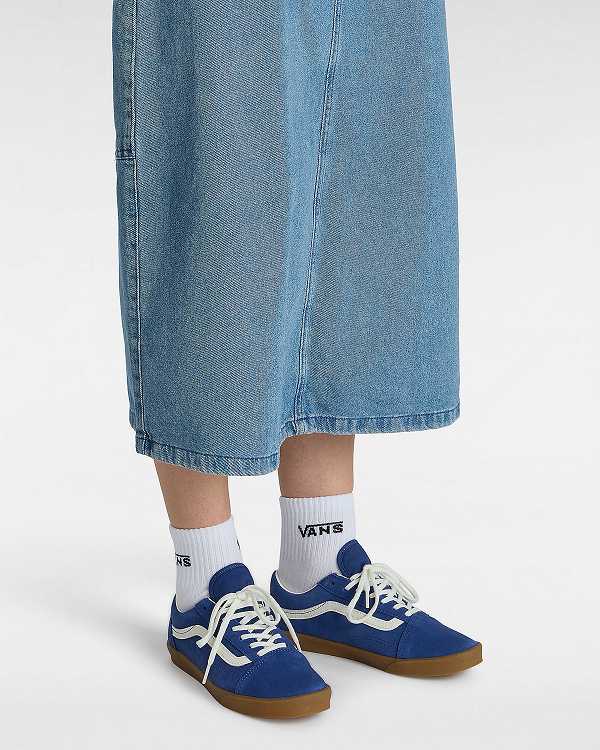 Blue Vans Old Skool Lowpro Men Sneakers | VN6031849