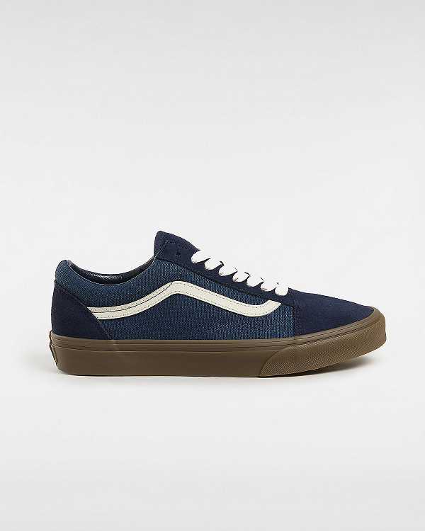 Blue Vans Old Skool Men Sneakers | VN3725018