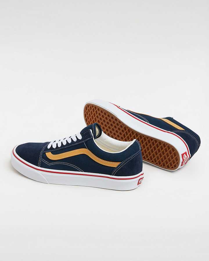 Blue Vans Old Skool Men Sneakers | VN8654209