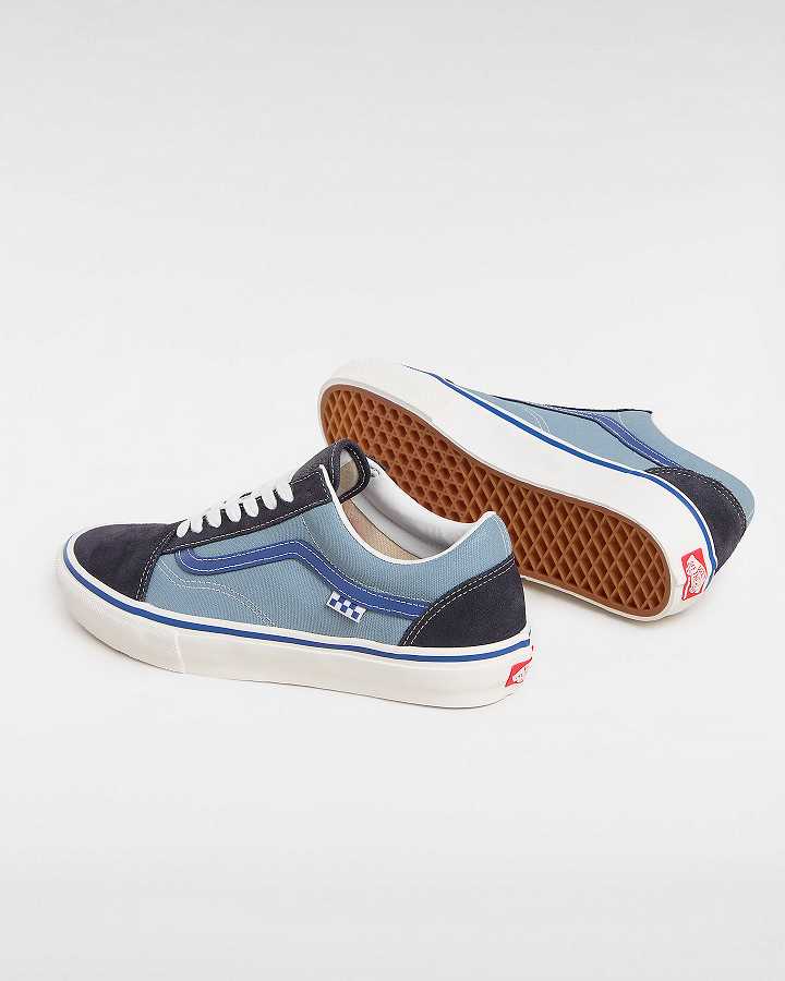 Blue Vans Old Skool Women Skate Shoes | VN5160782