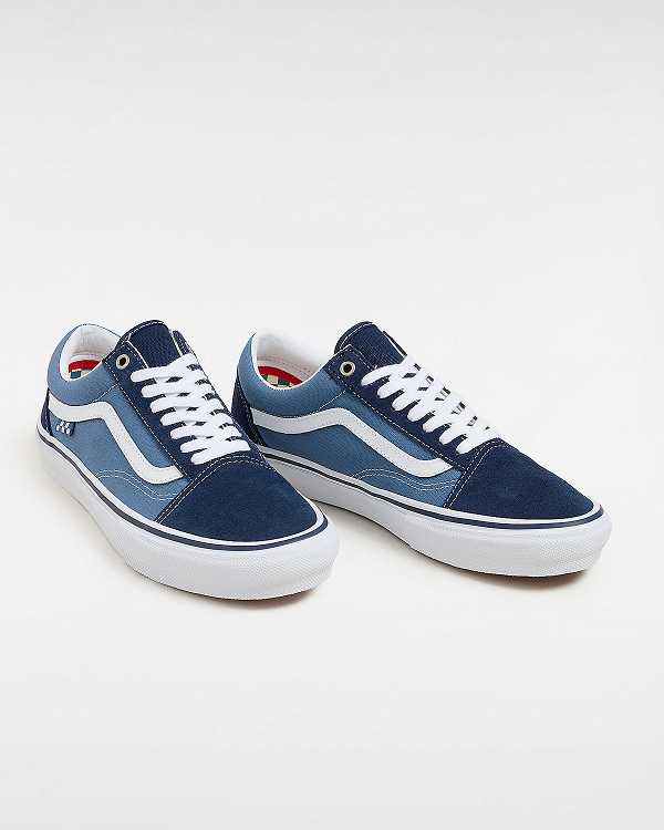 Blue Vans Old Skool Women Skate Shoes | VN8072936