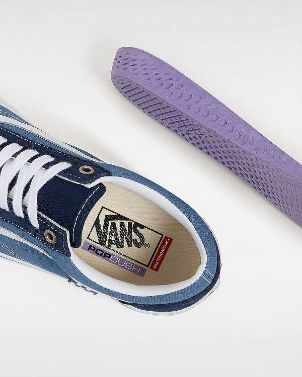 Blue Vans Old Skool Women Skate Shoes | VN8072936