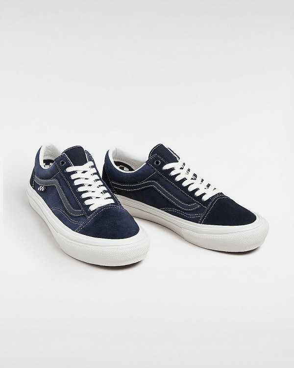 Blue Vans Old Skool Women Skate Shoes | VN4285690