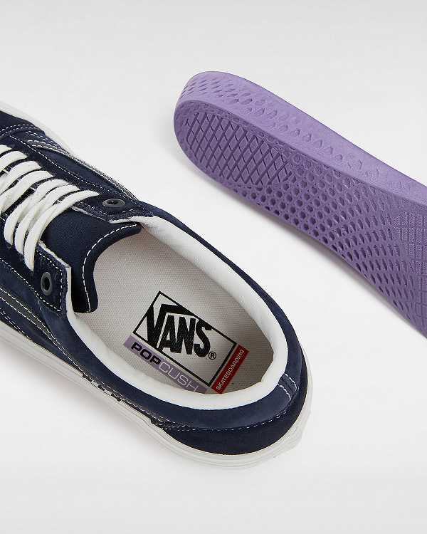 Blue Vans Old Skool Women Skate Shoes | VN4285690