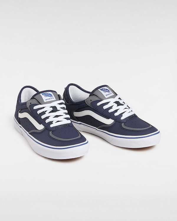 Blue Vans Rowley Women Skate Shoes | VN5208379