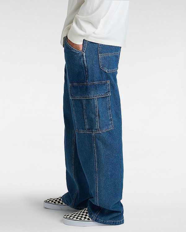 Blue Vans Service Cargo Loose Men Pants | VN3754928