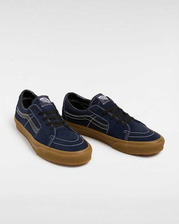 Blue Vans Sk8-Low Women Sneakers | VN7930514
