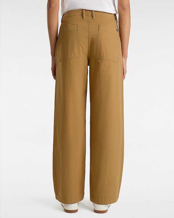 Brown Vans Arroyo Wide Leg Cargo Women Pants | VN2897130