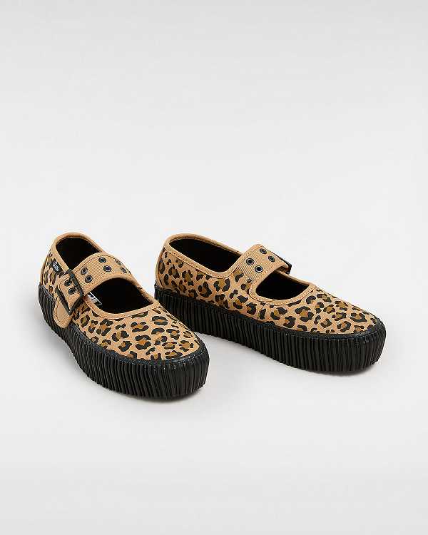 Brown Vans Creeper Women Mary Janes | VN5701842