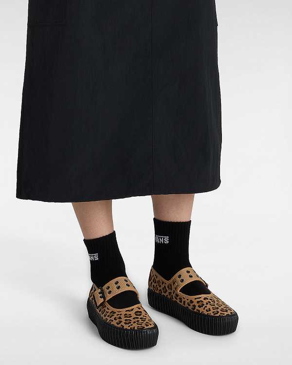 Brown Vans Creeper Women Mary Janes | VN5701842
