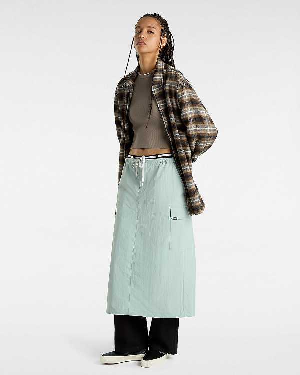 Brown Vans Drew Rib Long Sleeve Top Women T Shirts | VN6143582