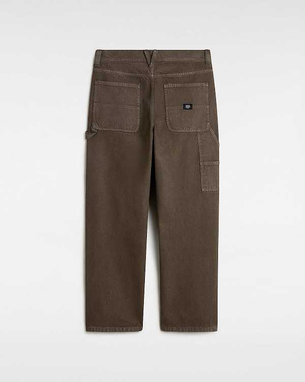 Brown Vans Drill Carpenter Men Pants | VN2874065