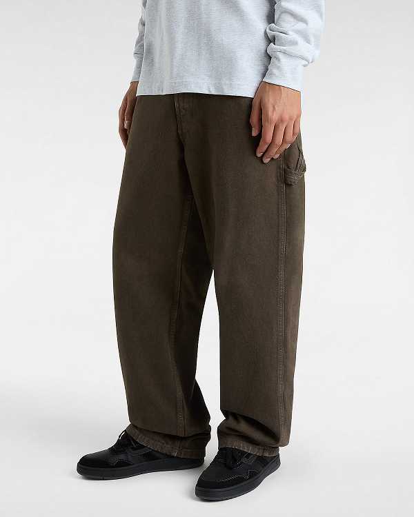 Brown Vans Drill Carpenter Men Pants | VN2874065