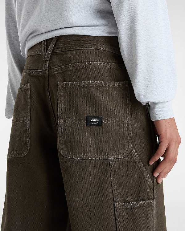 Brown Vans Drill Carpenter Men Pants | VN2874065