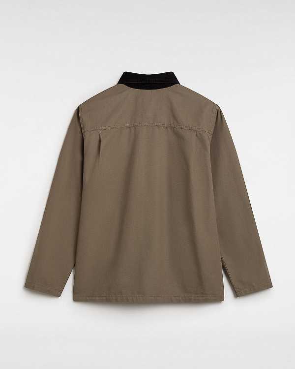 Brown Vans Drill Chore Men Jacket | VN3715920