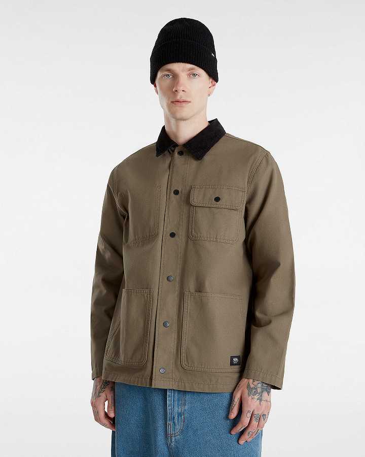Brown Vans Drill Chore Men Jacket | VN3715920