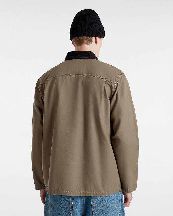 Brown Vans Drill Chore Men Jacket | VN3715920