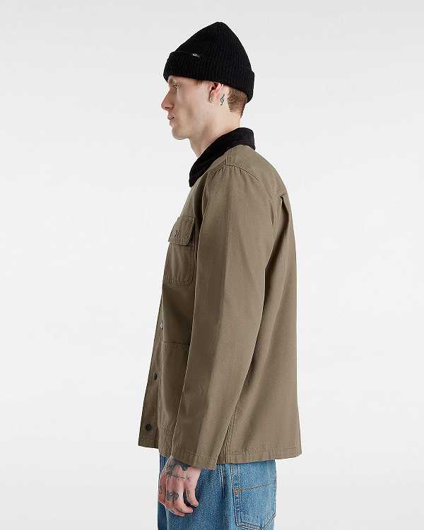 Brown Vans Drill Chore Men Jacket | VN3715920