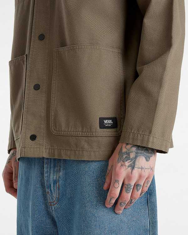 Brown Vans Drill Chore Men Jacket | VN3715920