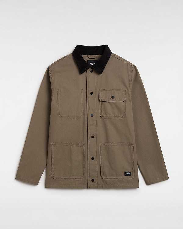 Brown Vans Drill Chore Men Jacket | VN3715920