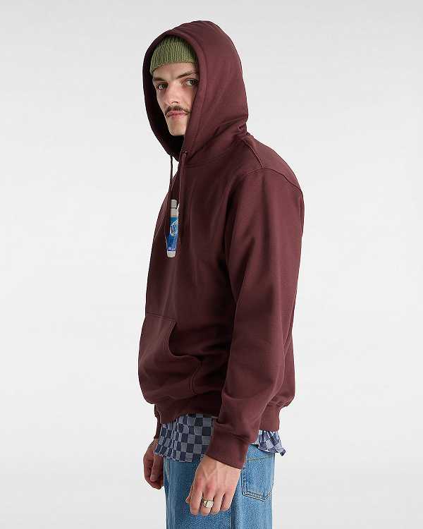 Brown Vans Extra Strength Loose Men Hoodie | VN2089573