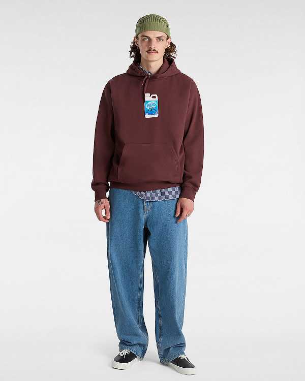 Brown Vans Extra Strength Loose Men Hoodie | VN2089573