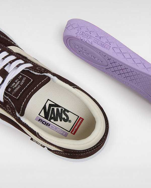 Brown Vans Gilbert Crockett Women Skate Shoes | VN1758293