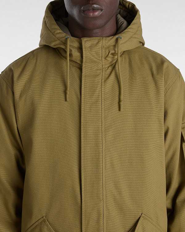 Brown Vans Henrique Parka Men Jacket | VN5180976