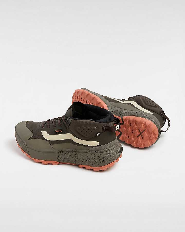 Brown Vans MTE Crosspath Mid Women Sneakers | VN2067598