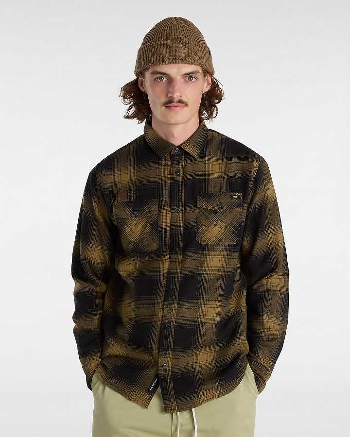 Brown Vans Monterey Men Shirts | VN1960742