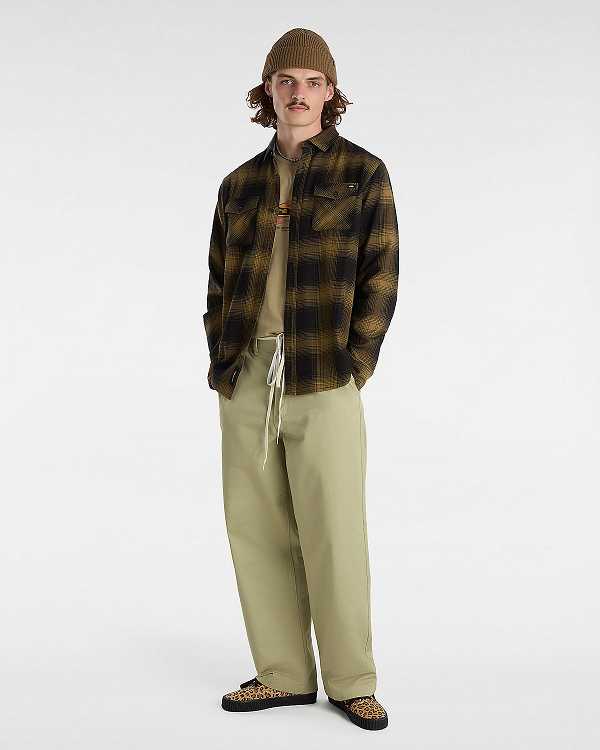 Brown Vans Monterey Men Shirts | VN1960742