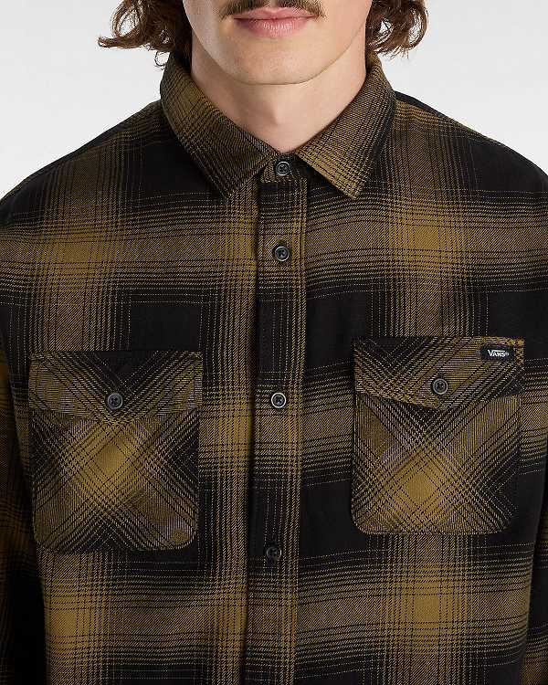 Brown Vans Monterey Men Shirts | VN1960742