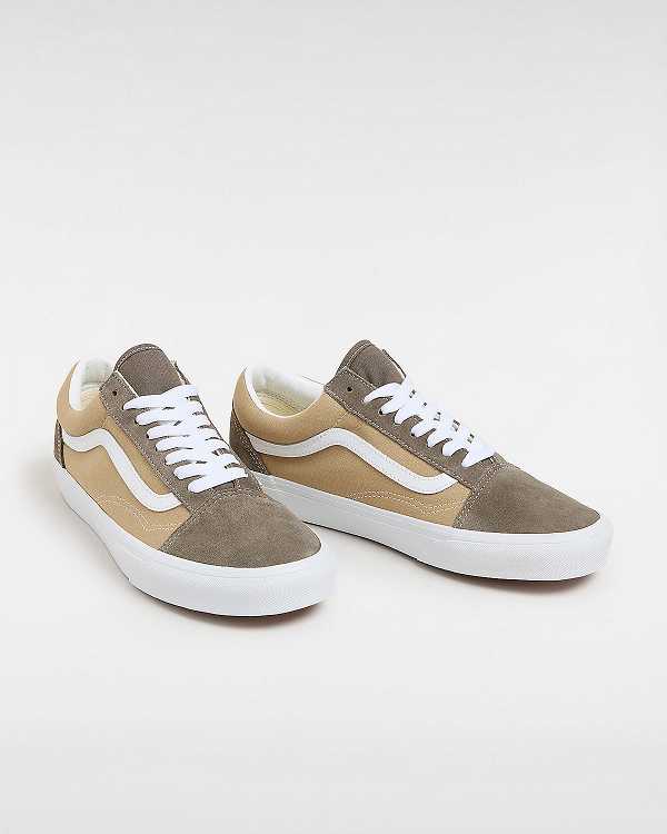 Brown Vans Old Skool Canvas Suede Men Sneakers | VN9431207