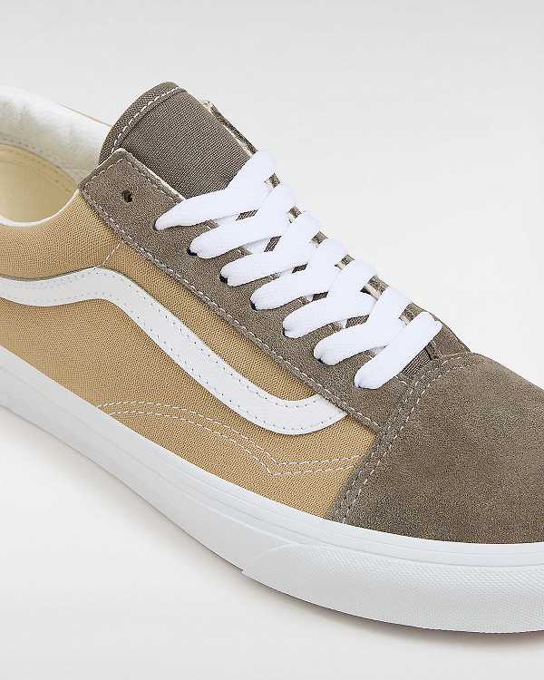 Brown Vans Old Skool Canvas Suede Women Sneakers | VN6430952
