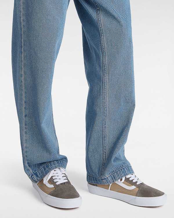 Brown Vans Old Skool Canvas Suede Women Sneakers | VN6430952