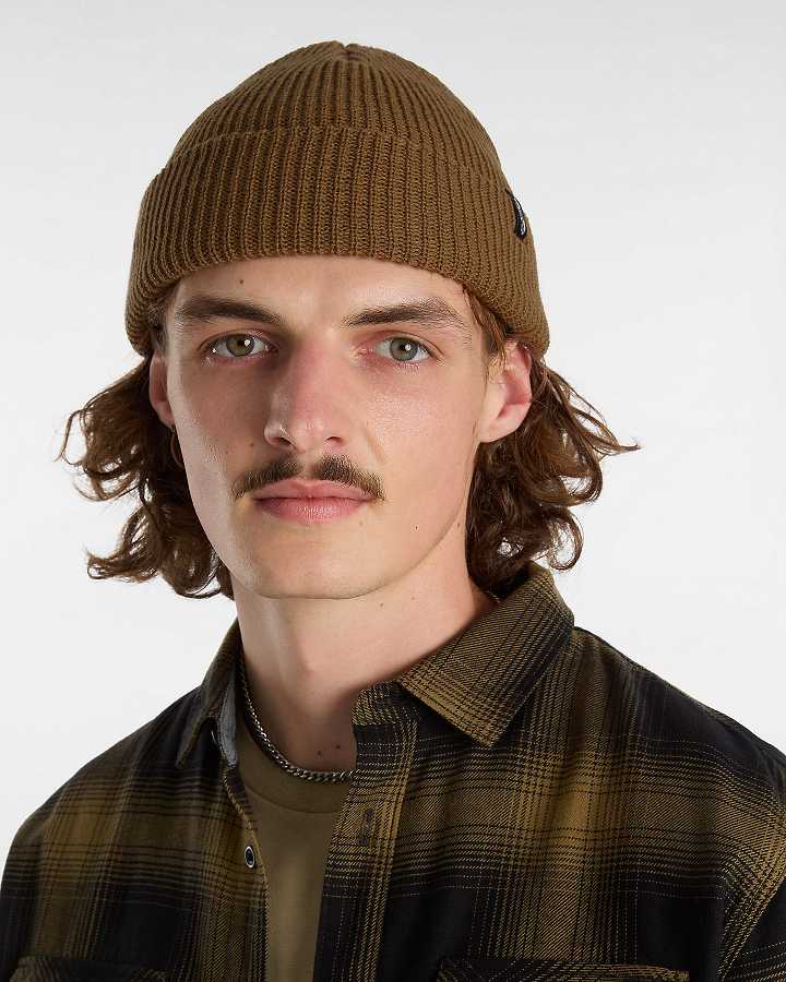 Brown Vans Original Shallow Cuff Unisex Beanie | VN1952368