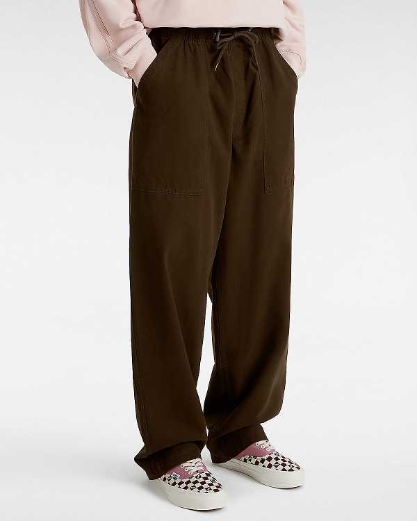 Brown Vans Premium Easy Trouser Men Pants | VN7105634